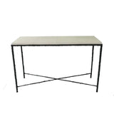 Arun Console Bronze Nera Pumice Leather