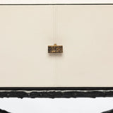 Arun Table Bronze 1 Drawer Pumice Leather