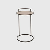 Arunya Round Cocktail Table Dorato and Pumice