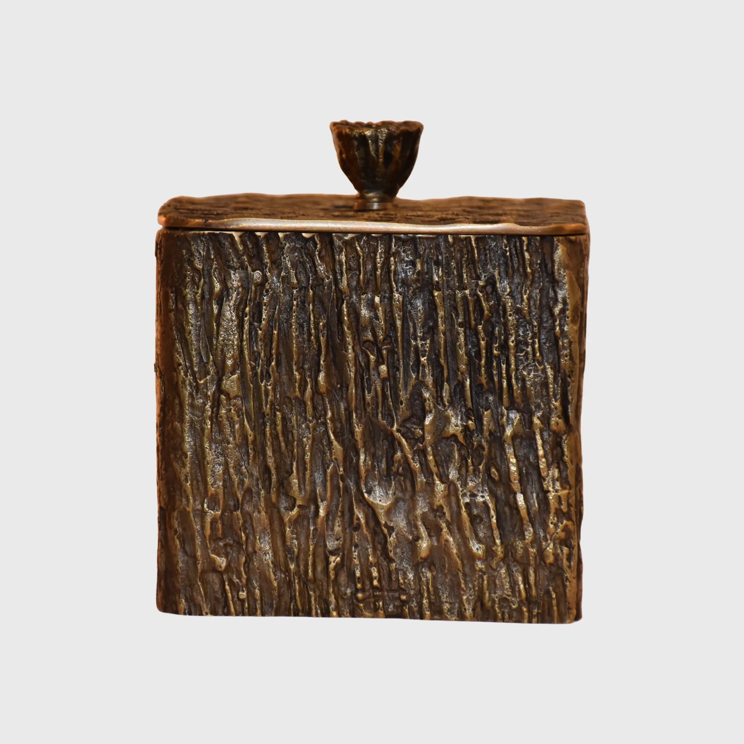 Arunya Square Canister Bronze Dorato
