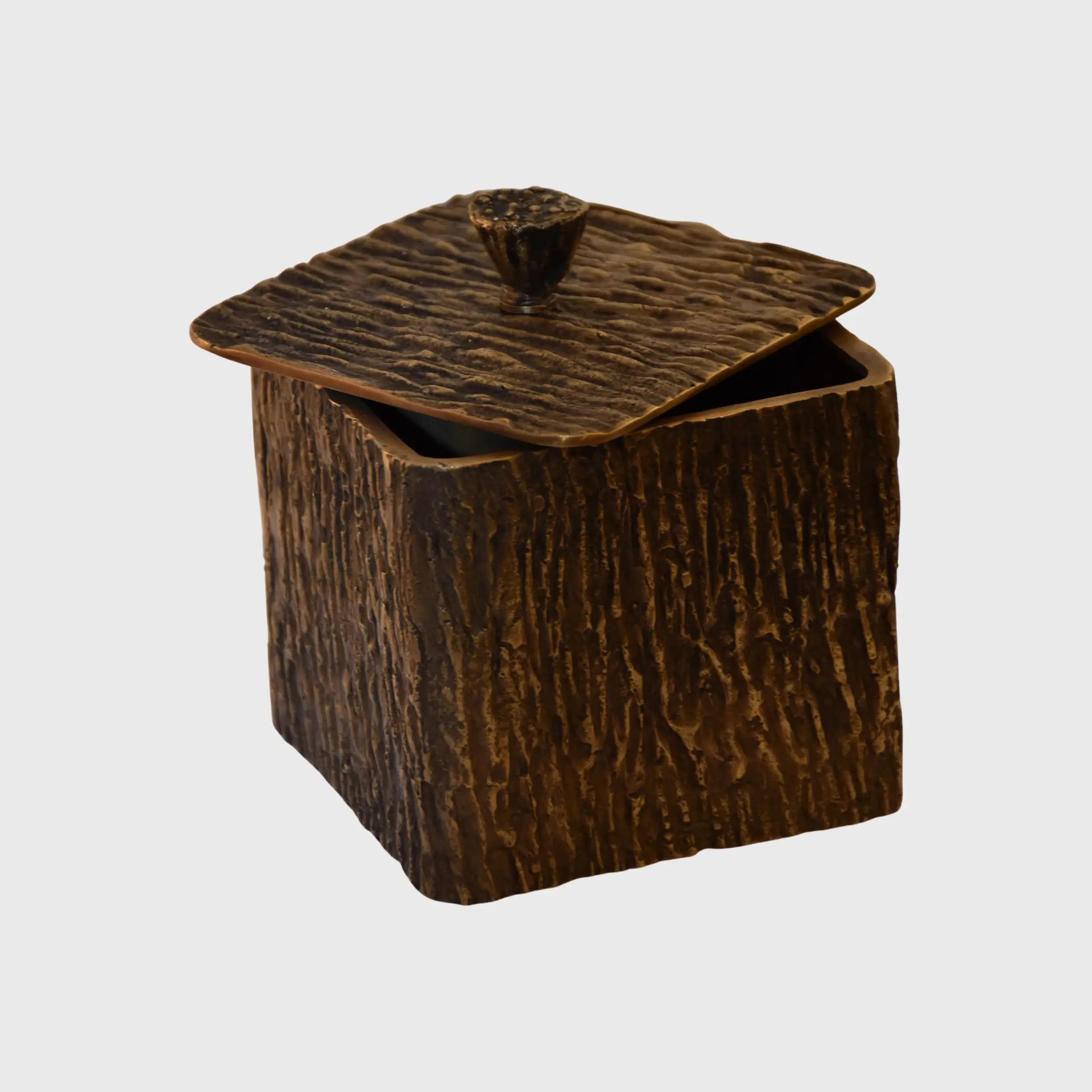 Arunya Square Canister Bronze Dorato