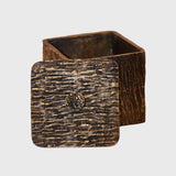 Arunya Square Canister Bronze Dorato