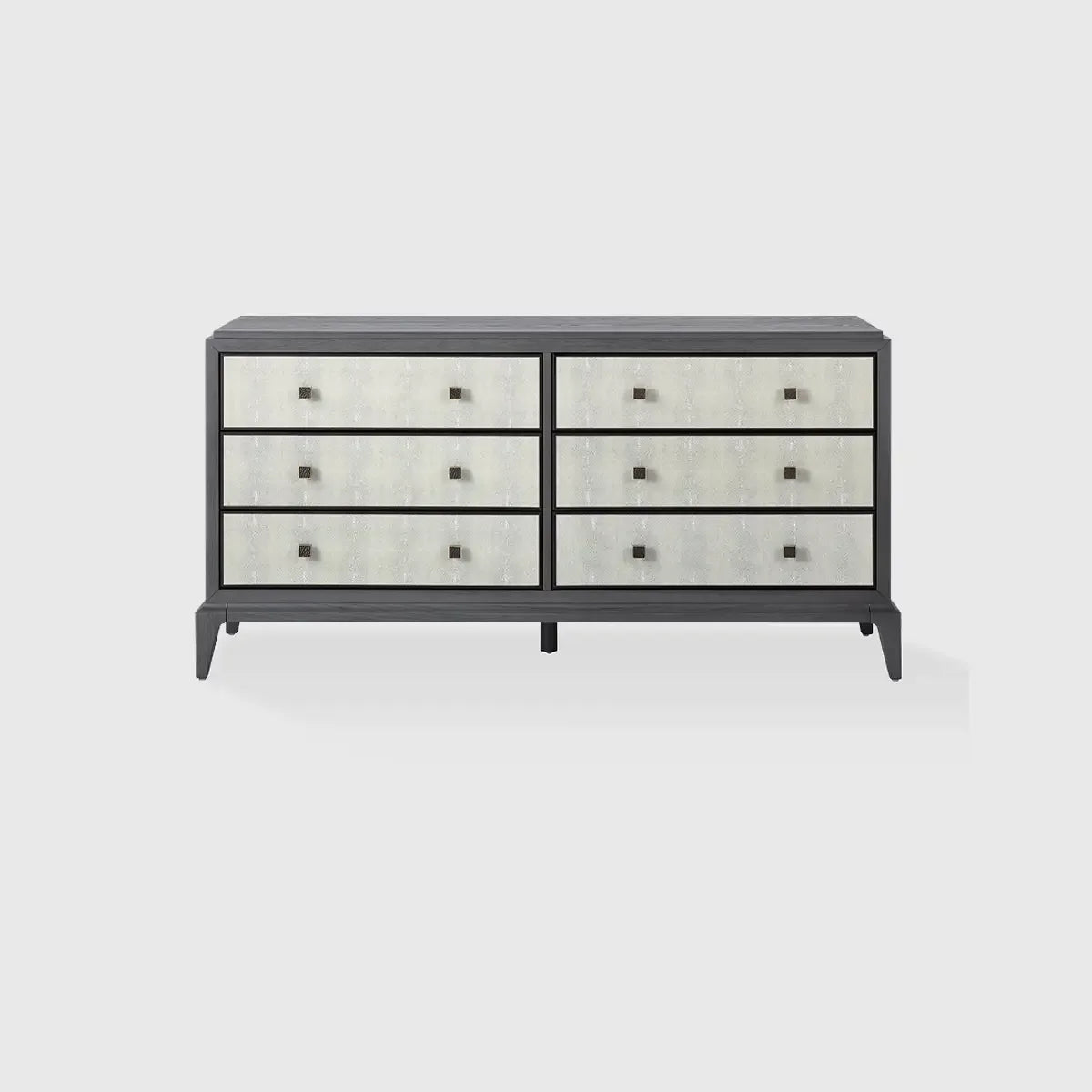 Astoria 6 Drawer Chest Graphite Grey and Shagreen