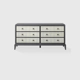Astoria 6 Drawer Chest Graphite Grey and Shagreen