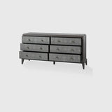 Astoria 6 Drawer Chest Macchiato and Shagreen