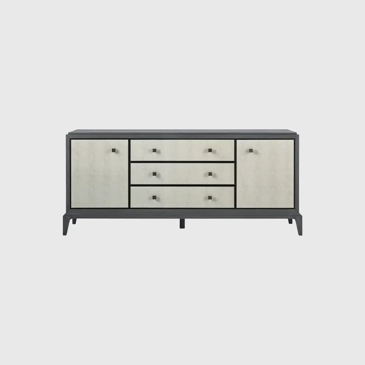 Astoria Cabinet in Graphite Grey with Shagreen Fronts