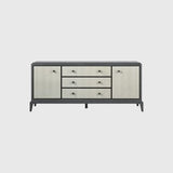 Astoria Cabinet in Graphite Grey with Shagreen Fronts