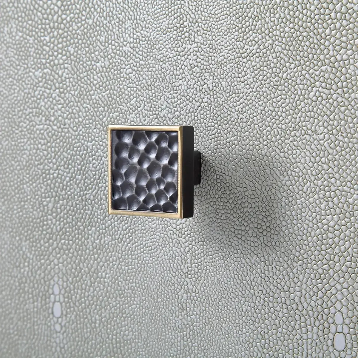 Astoria Cabinet in Graphite Grey with Shagreen Fronts