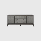 Astoria Cabinet in Macchiato with Shagreen Fronts