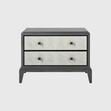 Astoria Nightstand Large Graphite Grey Shagreen