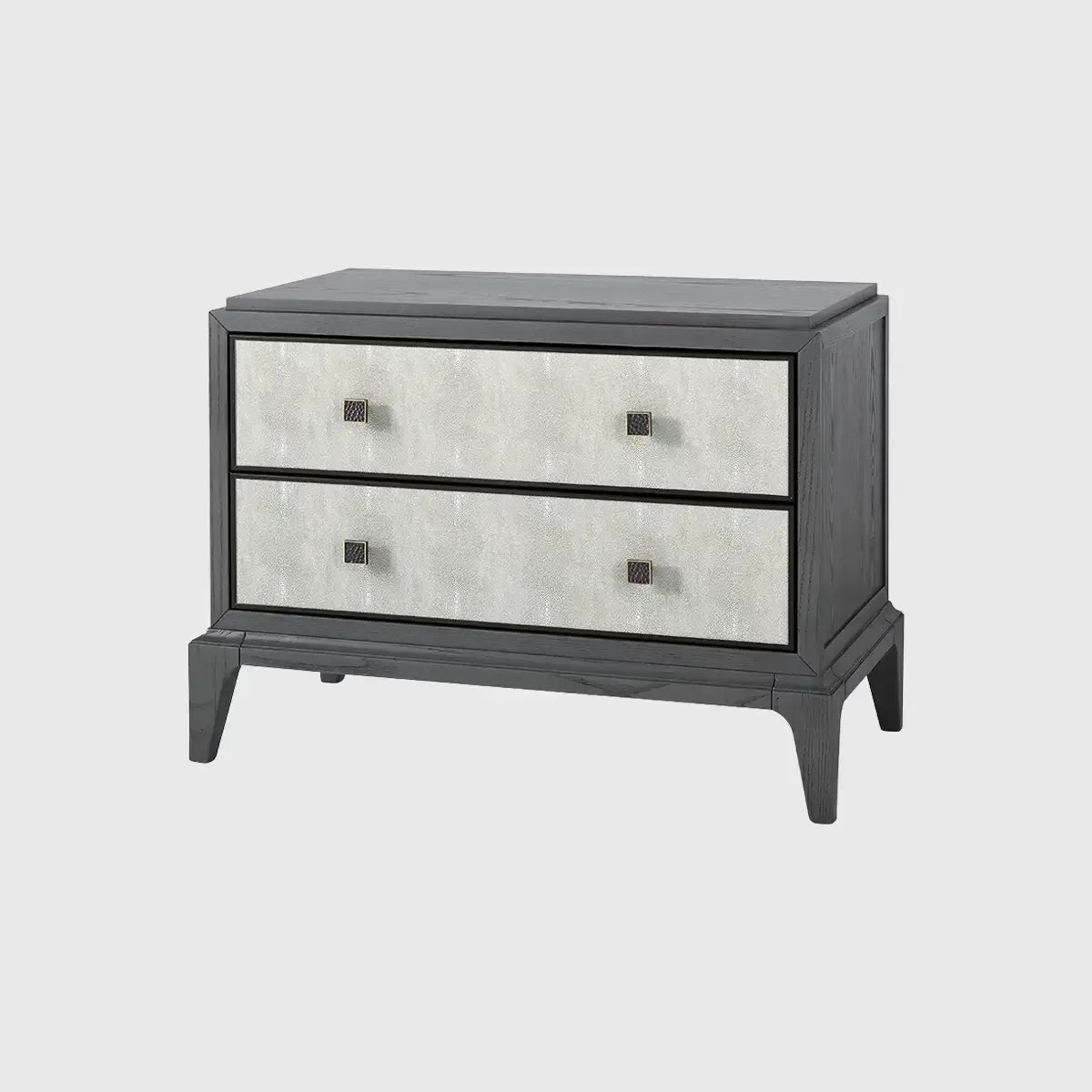 Astoria Nightstand Large Graphite Grey Shagreen