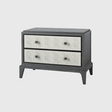 Astoria Nightstand Large Graphite Grey Shagreen