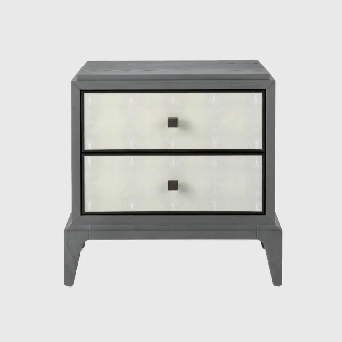 Astoria Nightstand Small Graphite Grey with Shagreen