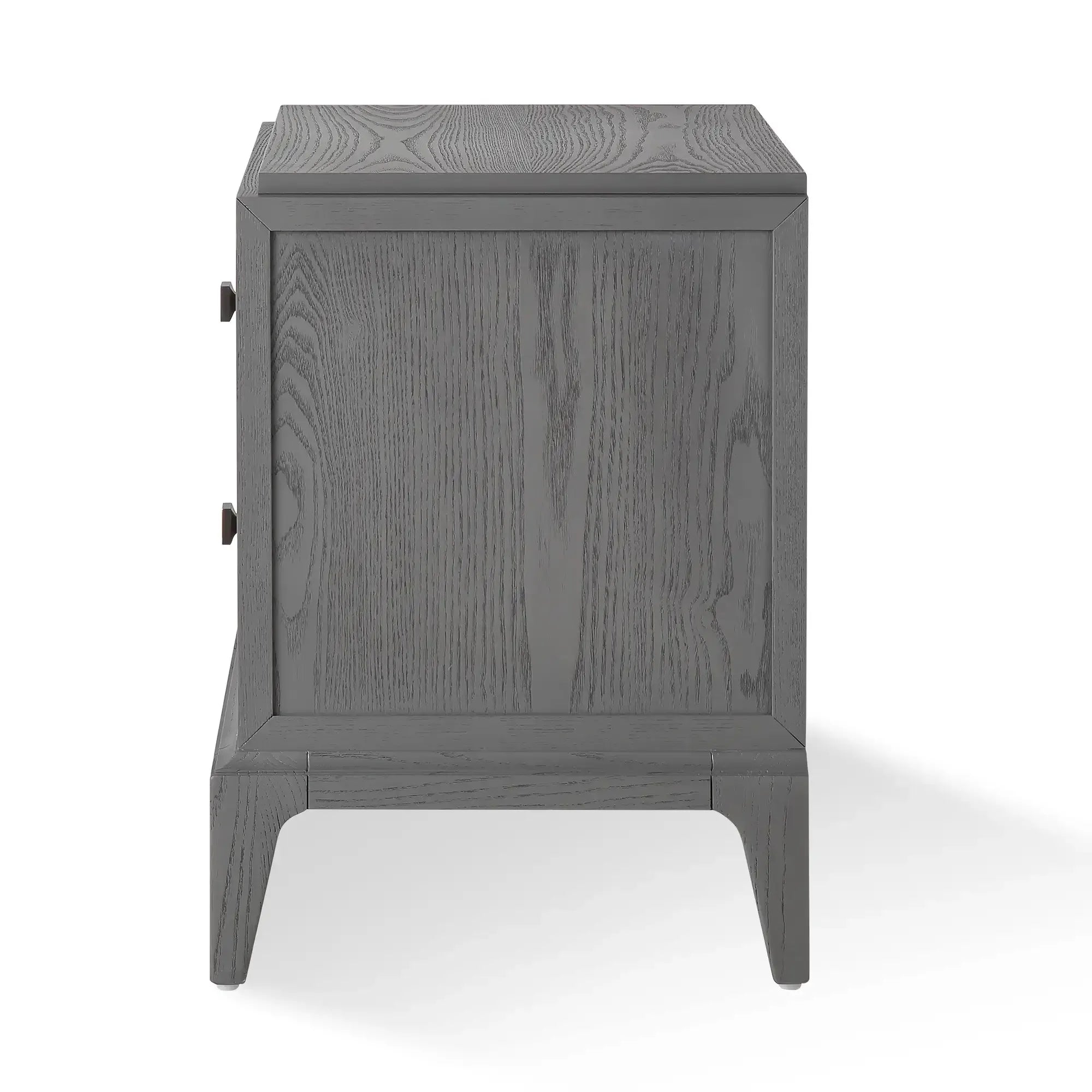 Astoria Nightstand Small Graphite Grey with Shagreen