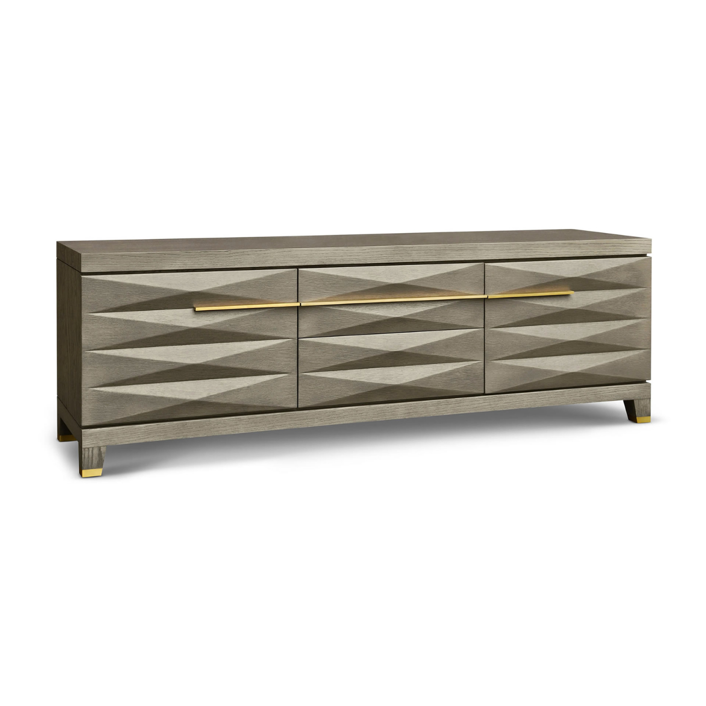 Cassis Media Unit with Gold Handles by Berkeley Designs - Maison Rêves UK