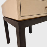 Barrington Bedside Pumice Leather