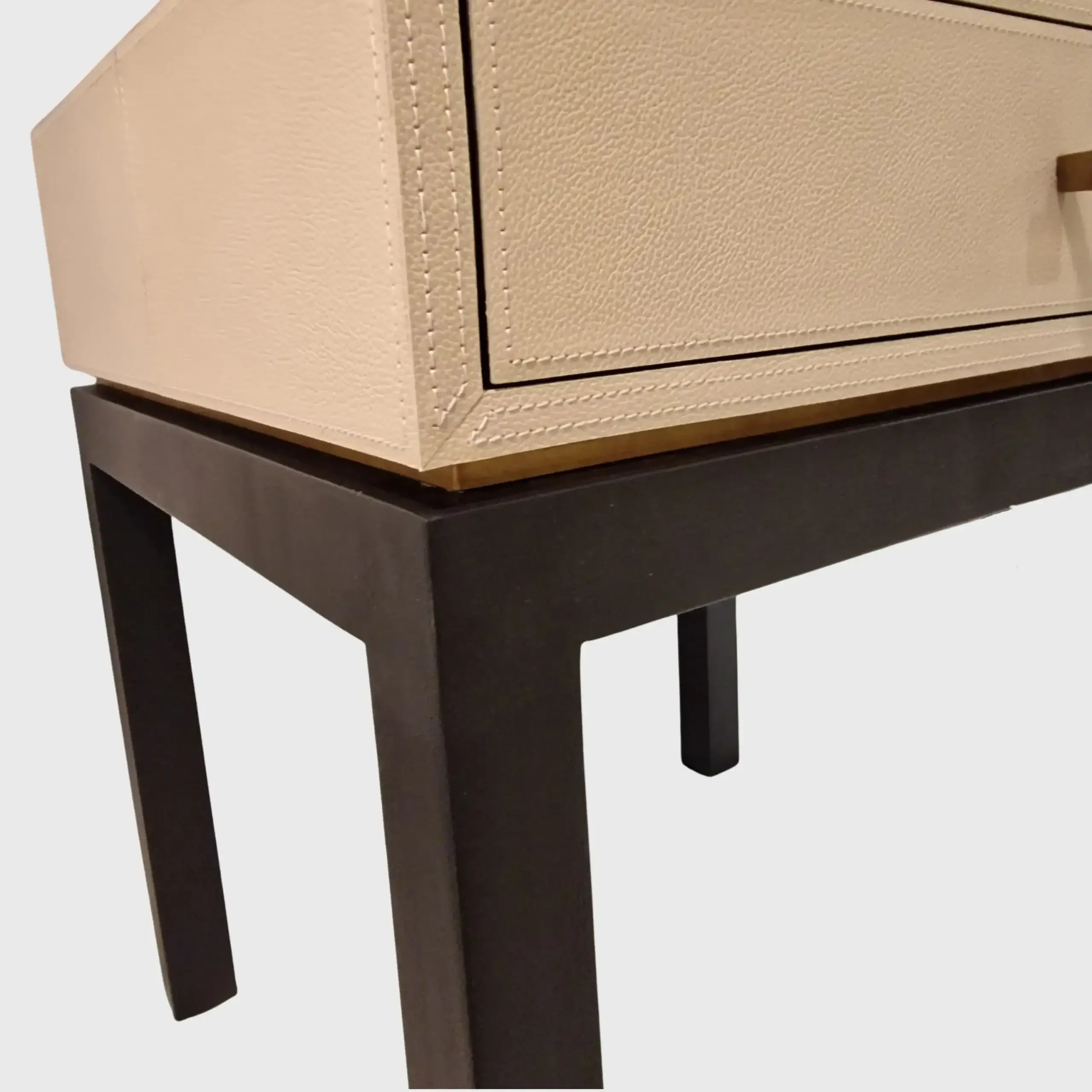 Barrington Bedside Pumice Leather