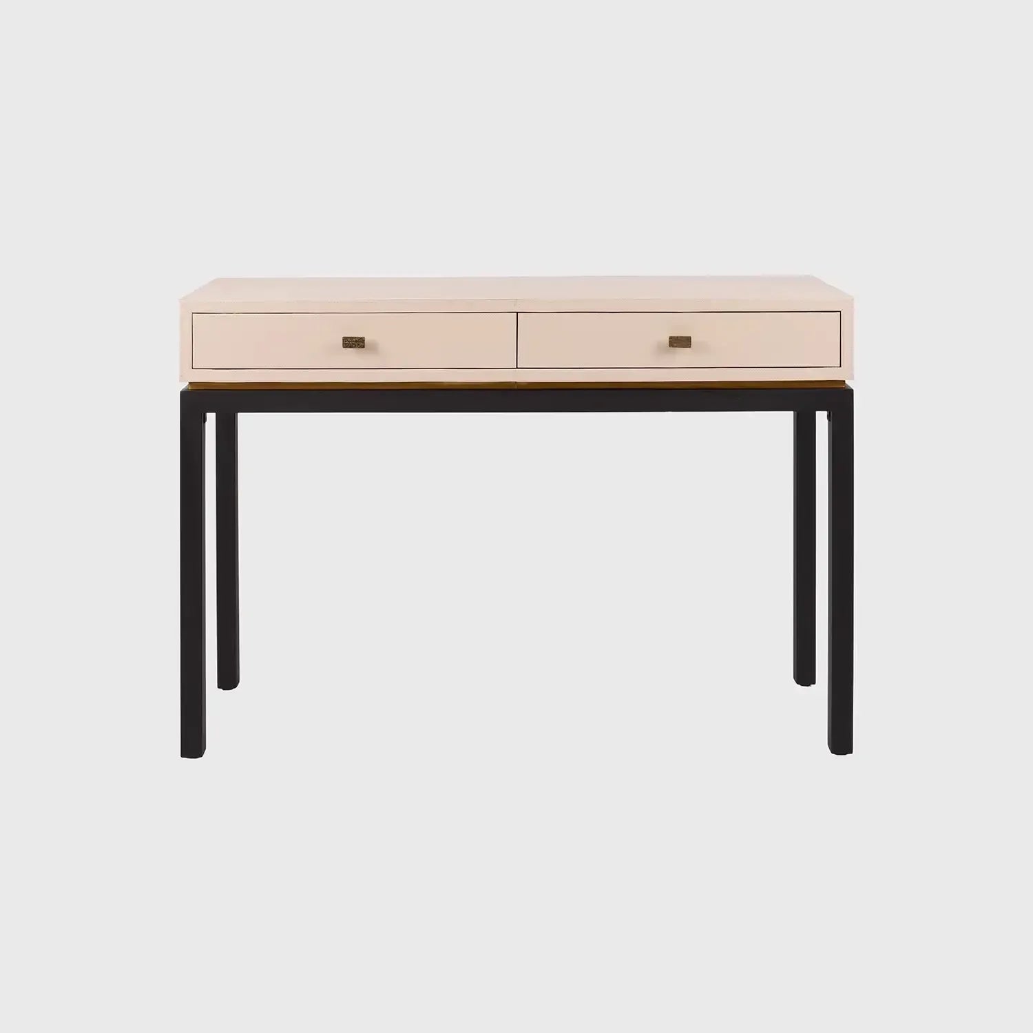 Barrington Console 2 Drawer Pumice Leather