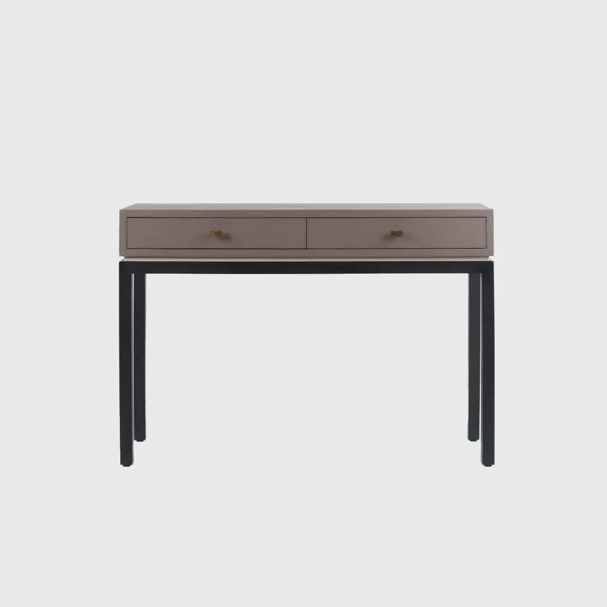 Barrington Console 2 Drawer Putty Leather