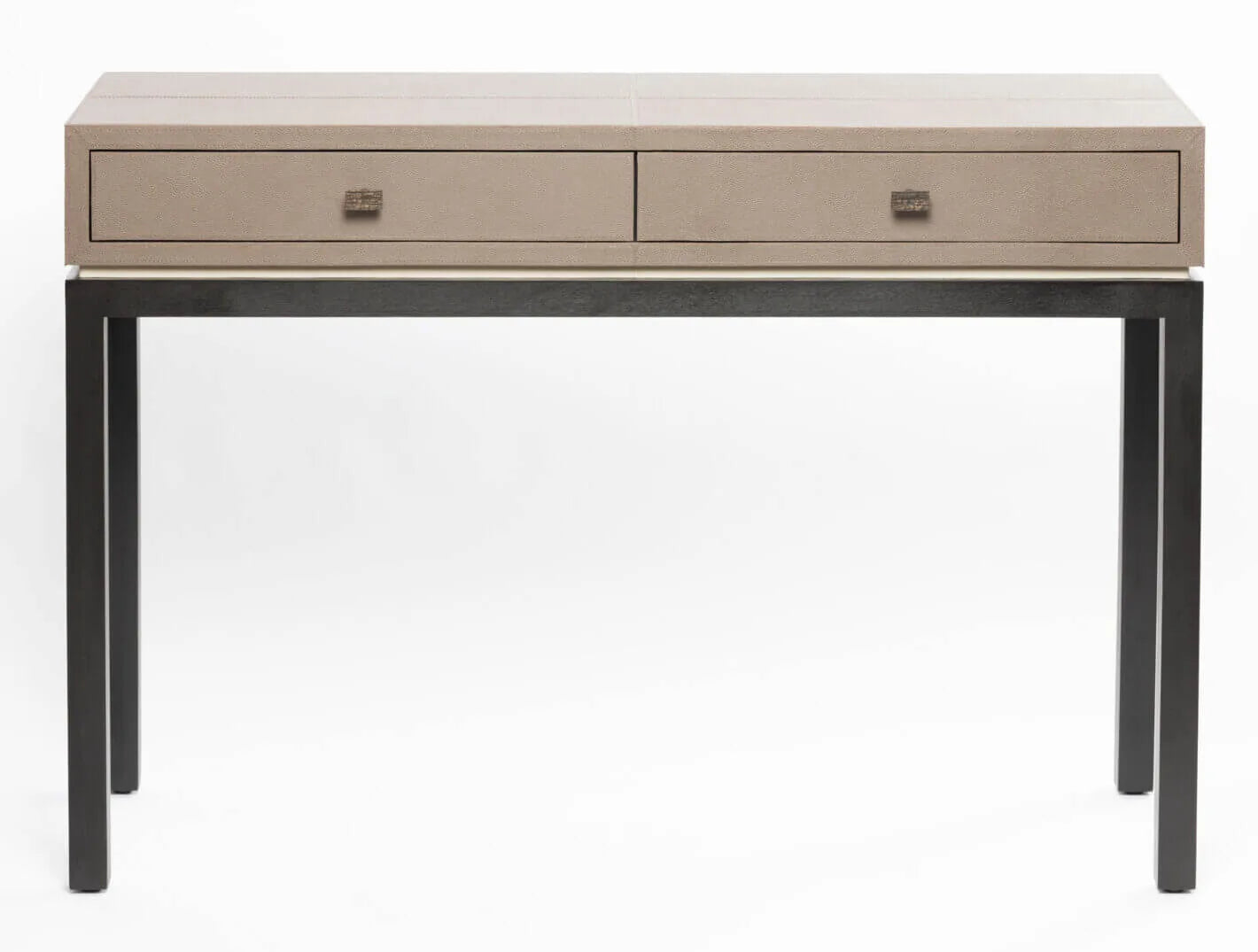 Barrington Console 2 Drawer Putty Leather