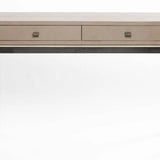 Barrington Console 2 Drawer Putty Leather