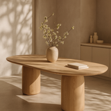 Basilca Dining Table 240 - Ash Oak