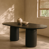 Basilca Dining Table 240 - Matte Black