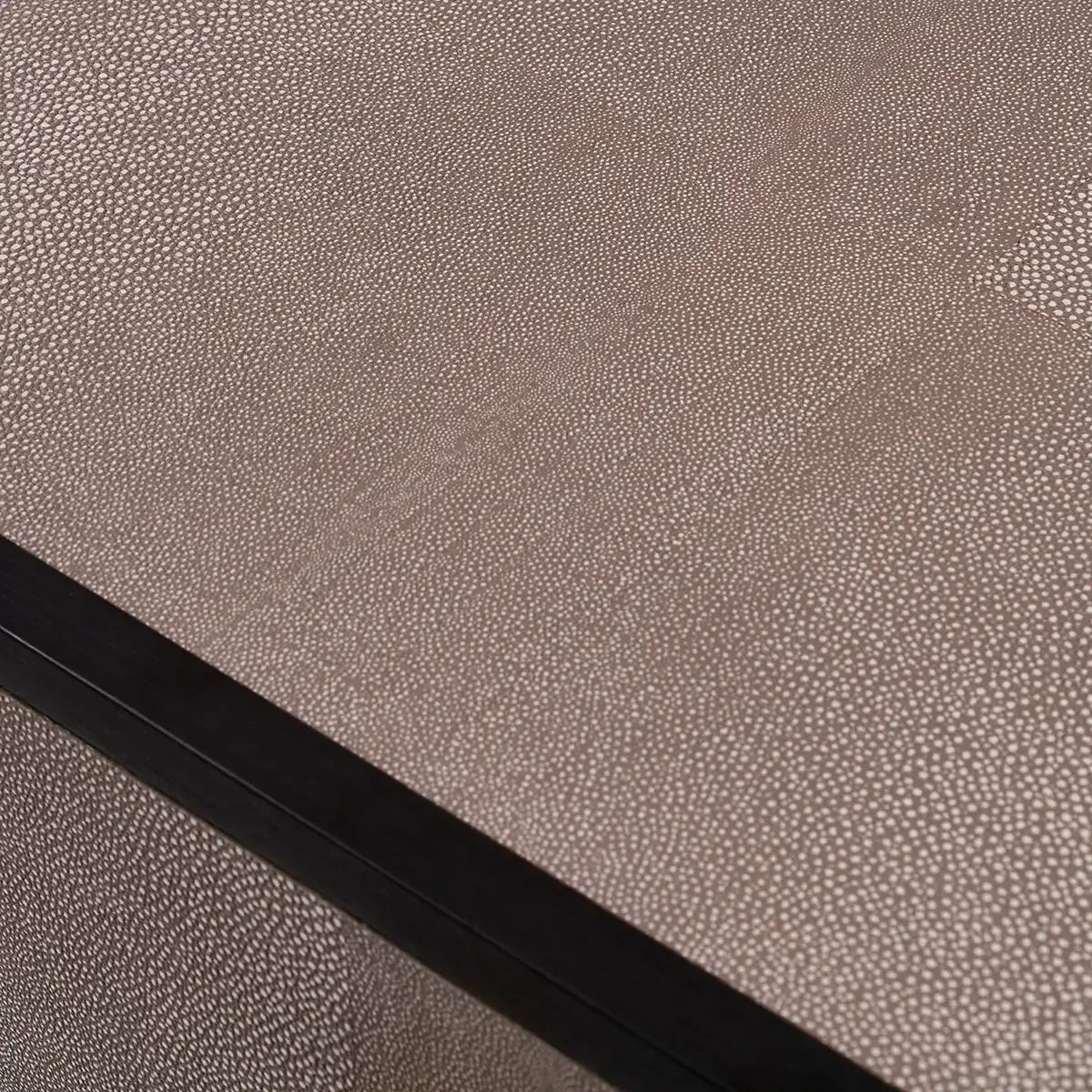 Bertie 3 Drawer Chest Grey Shagreen Leather