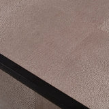 Bertie 3 Drawer Chest Grey Shagreen Leather