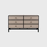 Bertie 6 Drawer Chest Pumice Leather