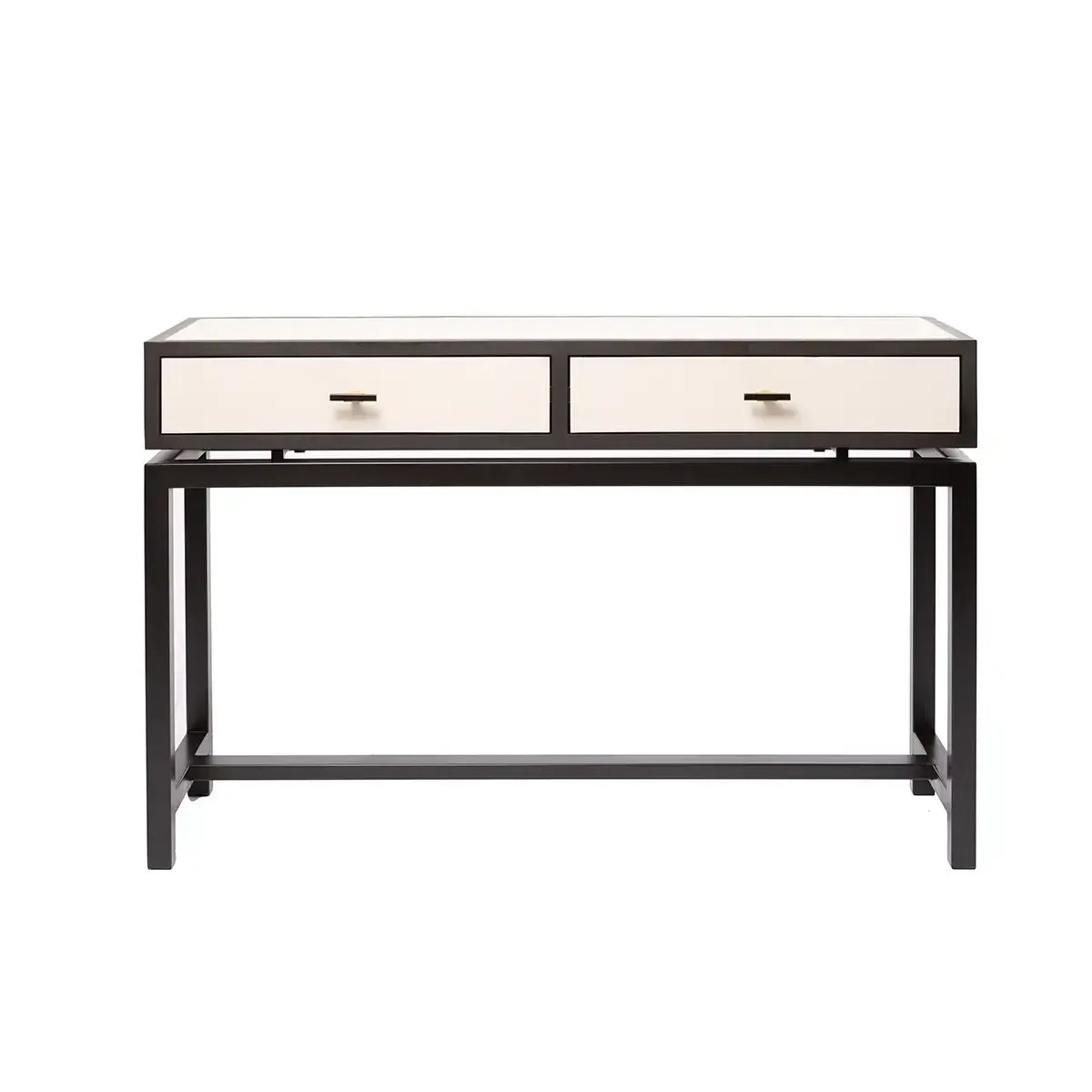 Bertie Console 2 Drawer Pumice Leather
