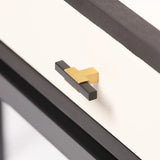 Bertie Console 2 Drawer Pumice Leather