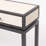 Bertie Console 2 Drawer Pumice Leather