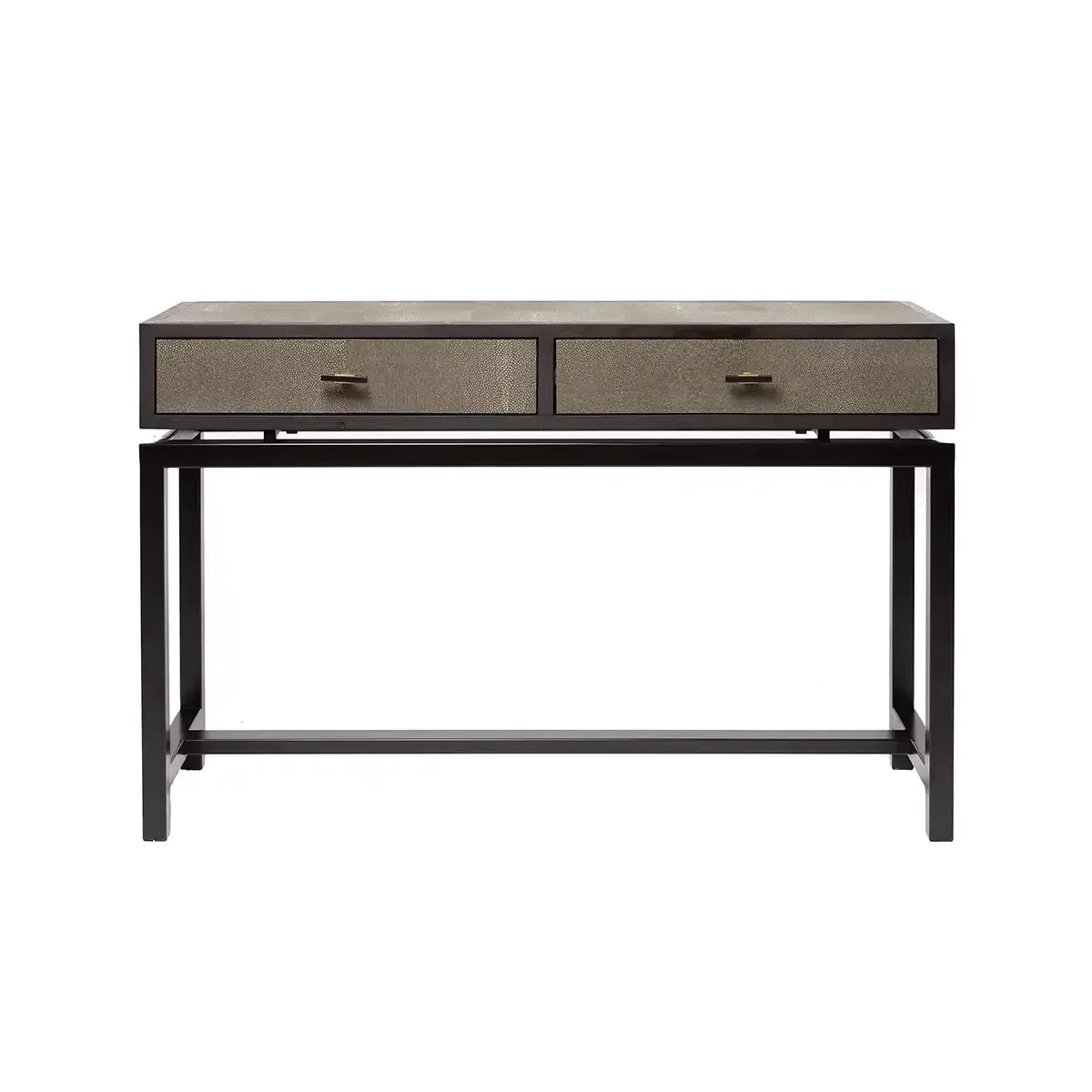 Bertie Console 2 Drawer Shagreen Leather