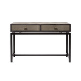 Bertie Console 2 Drawer Shagreen Leather