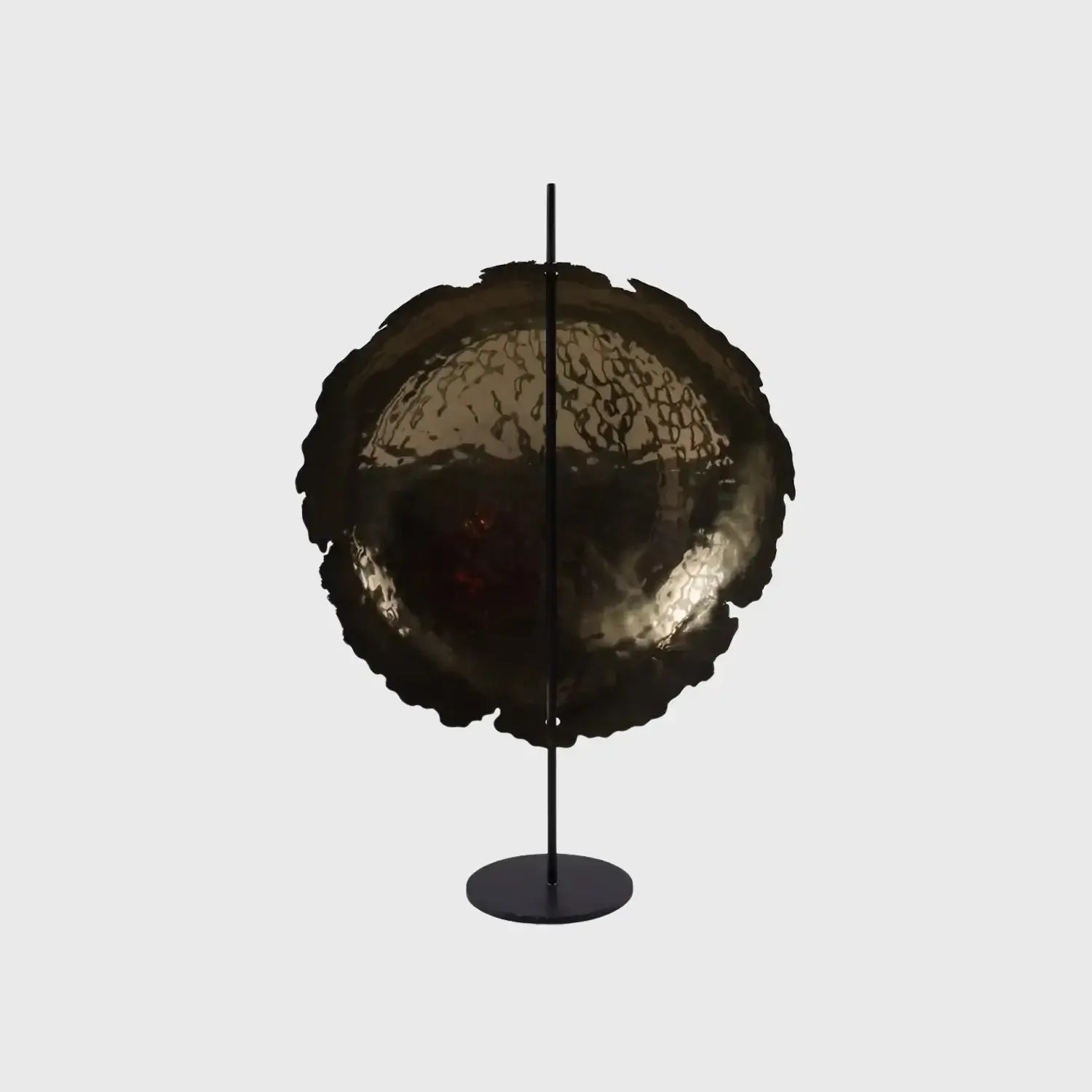 Broken Steel Large Round Black