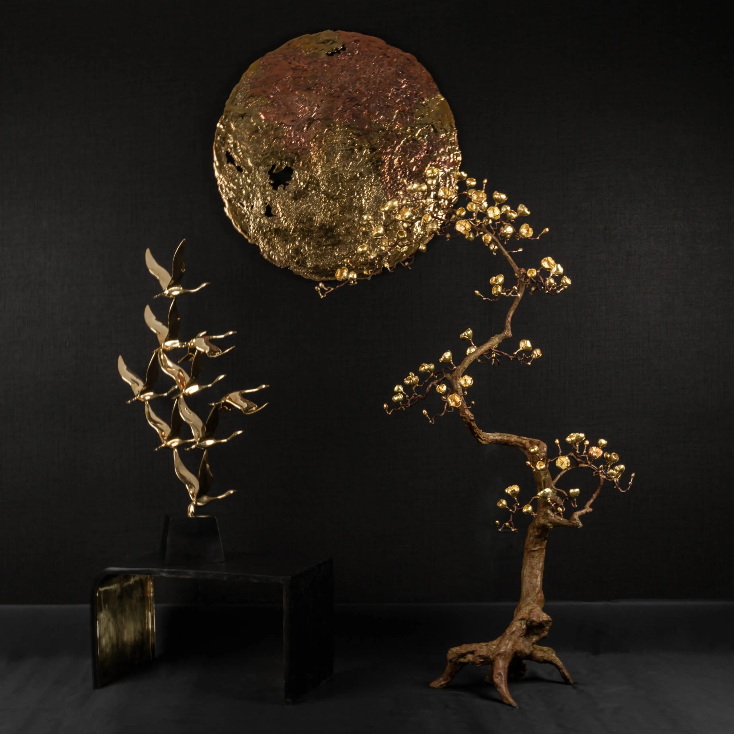Bronze Blossom Sculpture Large