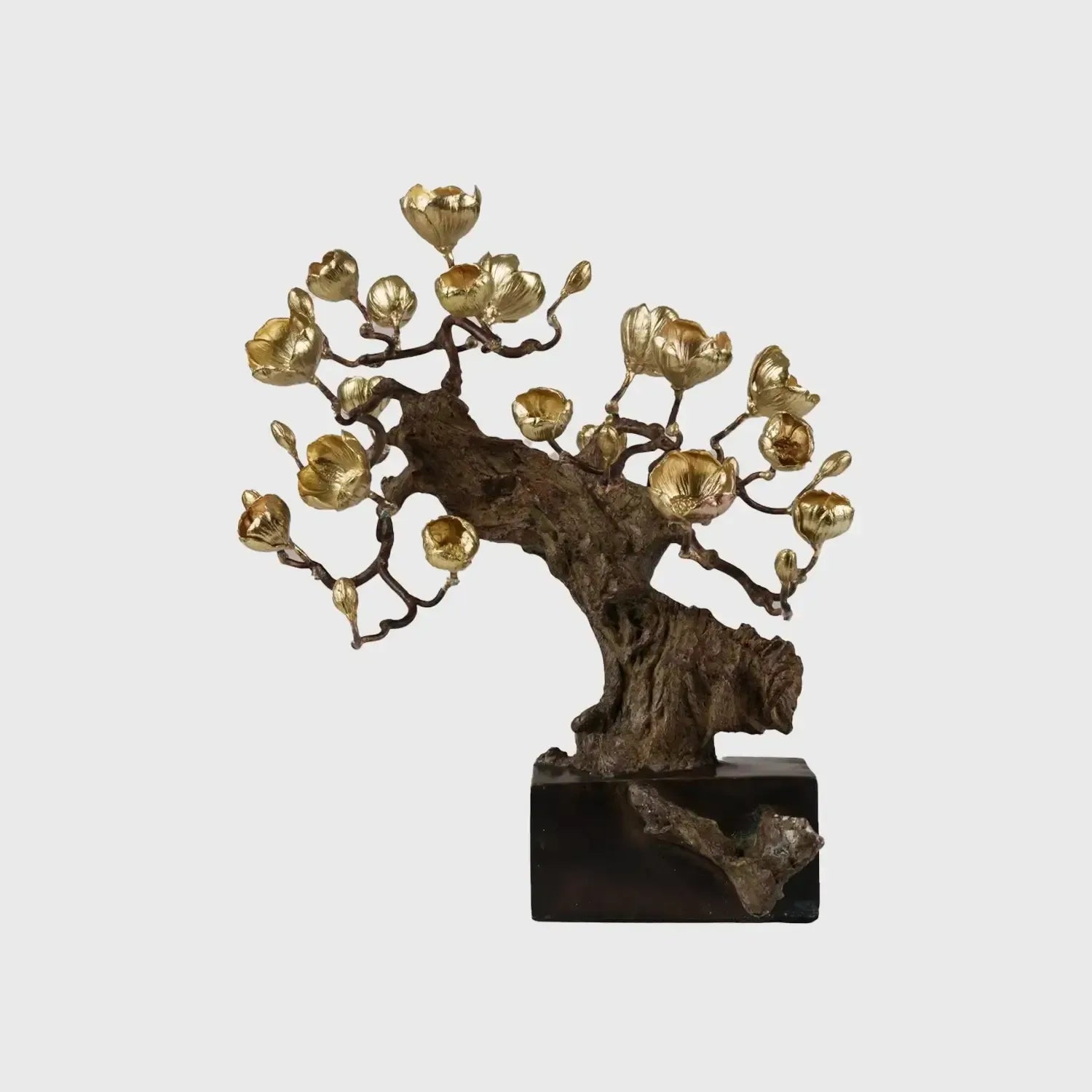 Bronze Blossom Table Sculpture