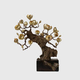 Bronze Blossom Table Sculpture