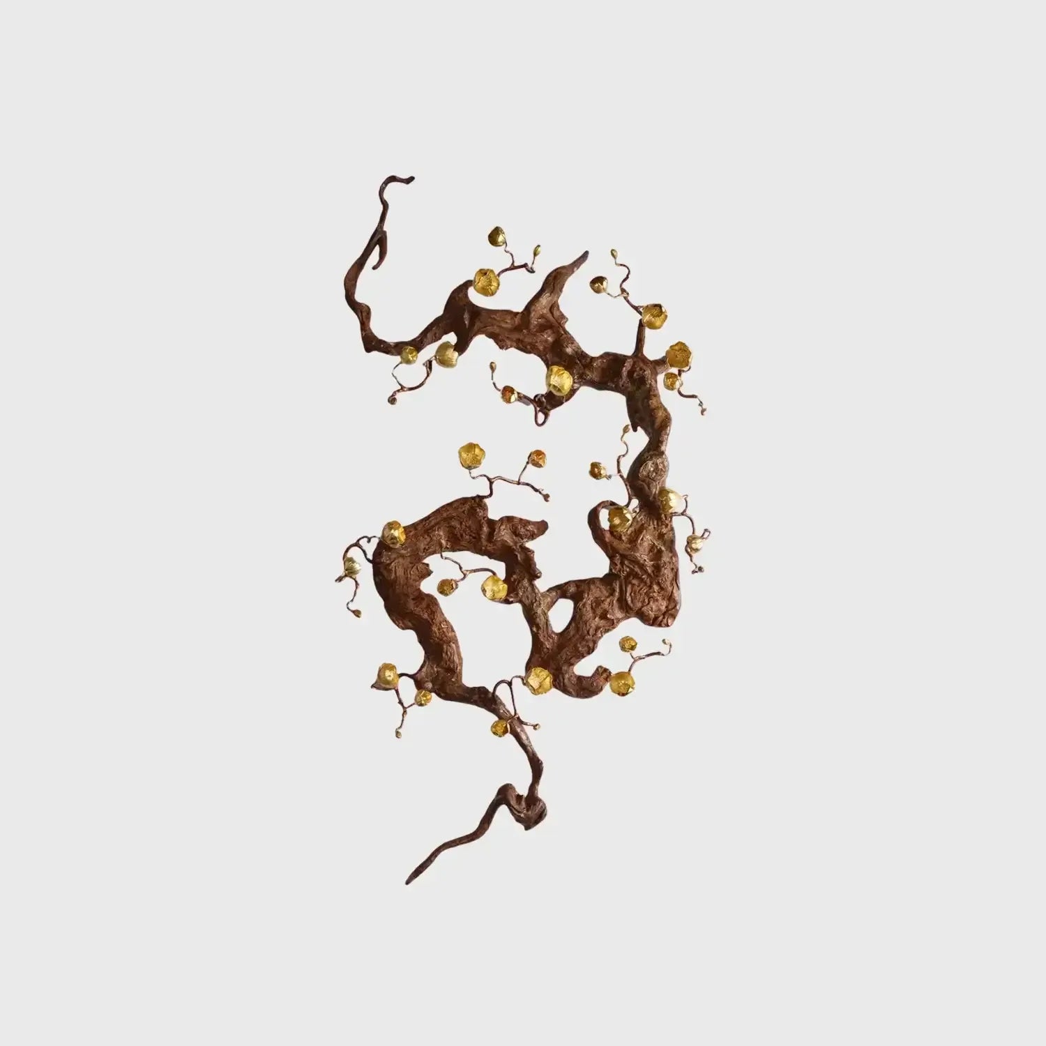 Bronze Blossom Wall Sculpture