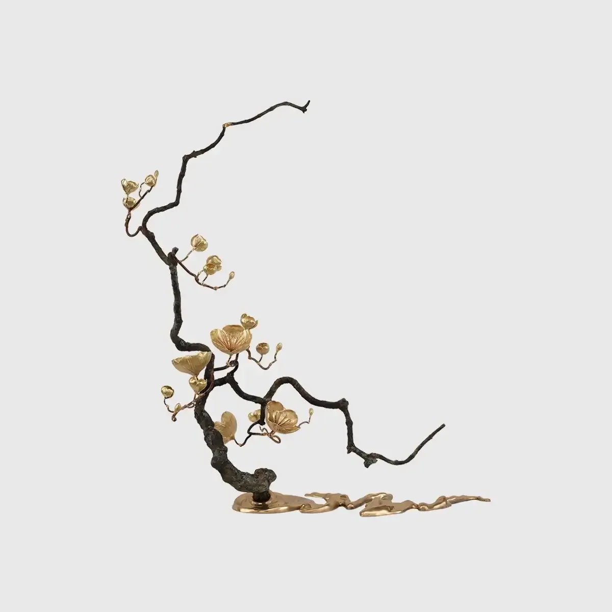 Bronze Blossom Waterfall Sculpture Left