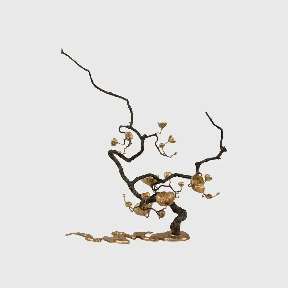Bronze Blossom Waterfall Sculpture Right