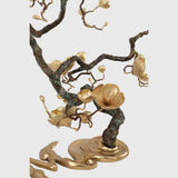 Bronze Blossom Waterfall Sculpture Right