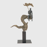 Bronze Figure Branch and Leaf
