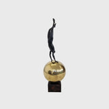 Bronze Figure Over The Moon