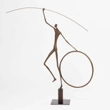 Bronze Figure with Hoop