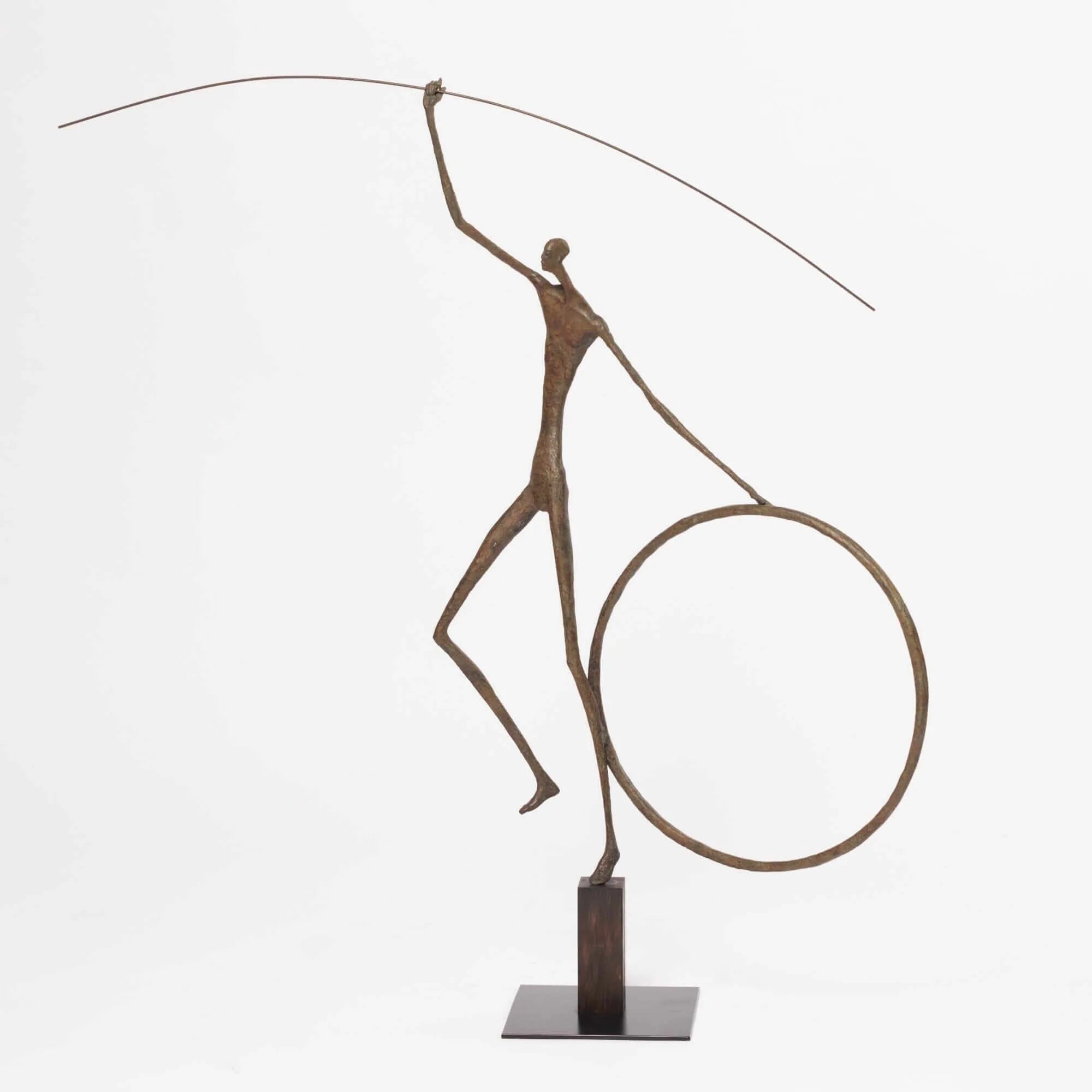 Bronze Figure with Hoop