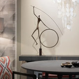 Bronze Figure with Hoop
