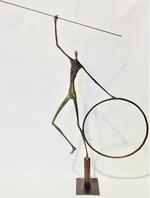 Bronze Figure with Hoop