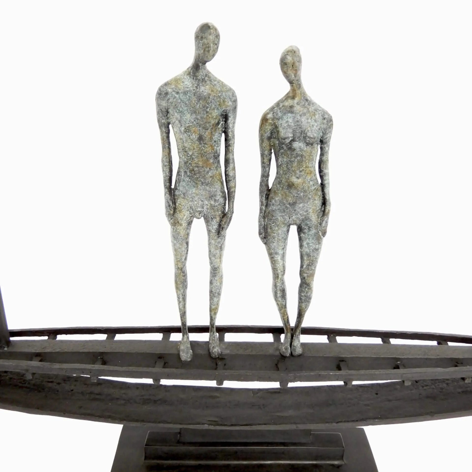 Bronze Figures in Sampan